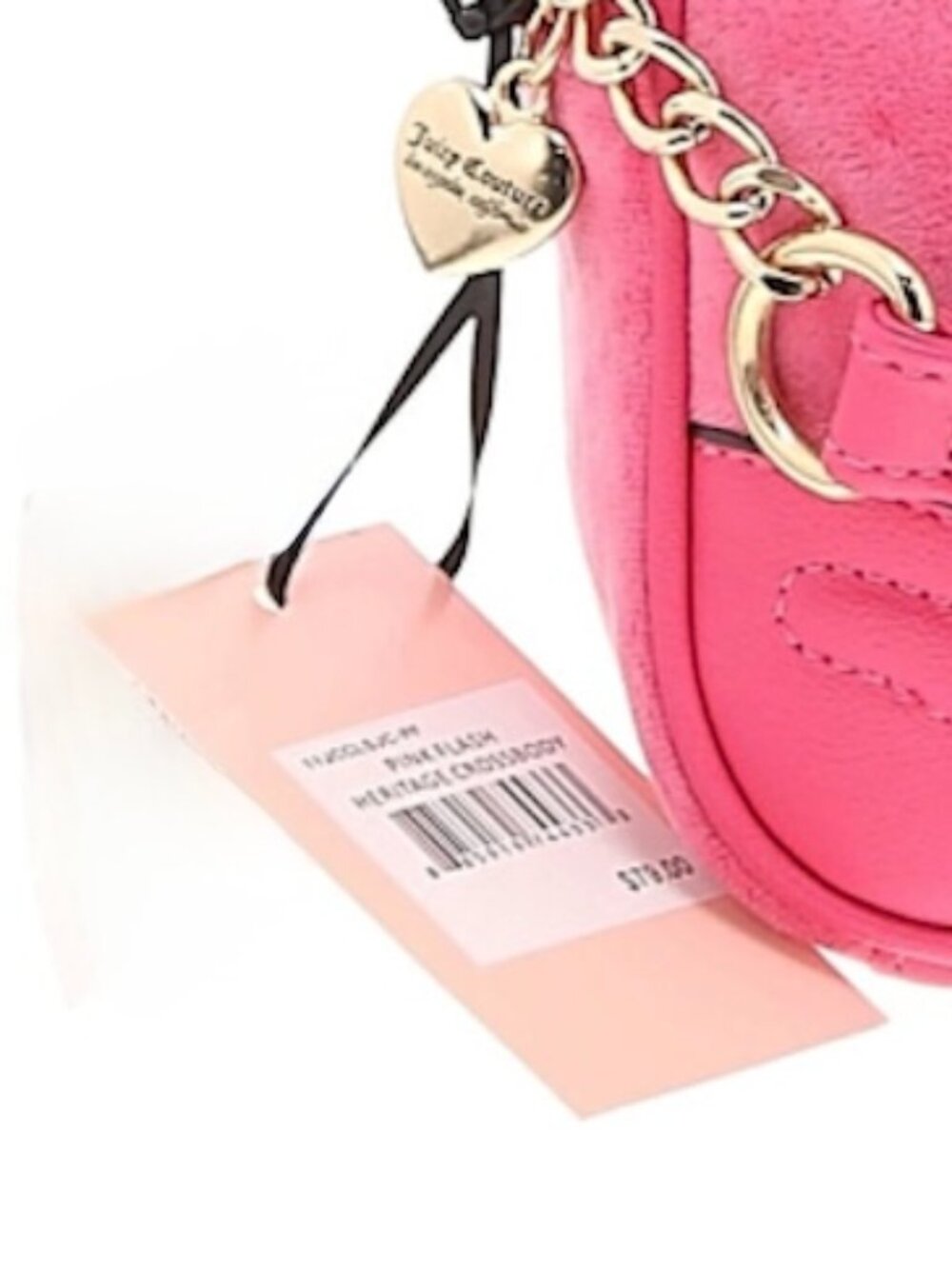 Juicy Couture Pink Flash "Heritage" Crossbody Bag NWT - Picture 6 of 9